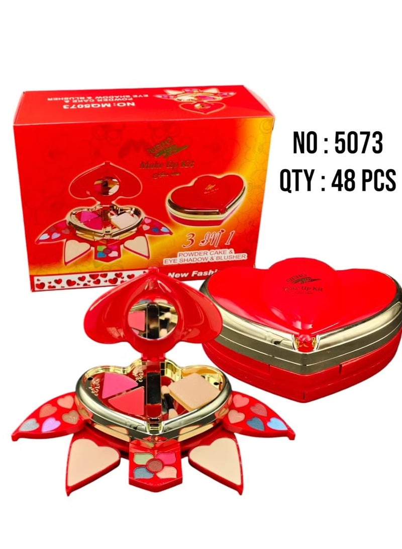 All-in-one multipurpose red makeup kit
